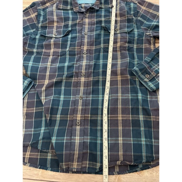 Orvis Large Classics Collection Blue Green Plaid Long Sleeve Button Up Shirt - Picture 5 of 6